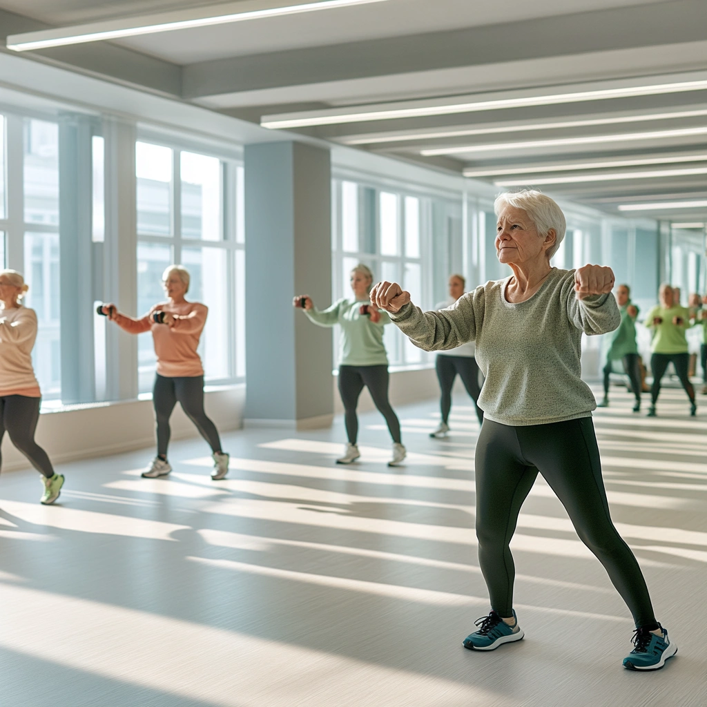 Професійний інструктор проводить заняття для групи